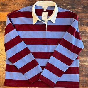 NWT JCREW Striped Rugby Top
